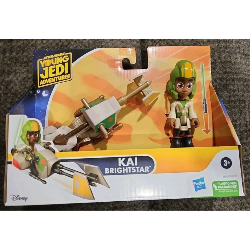Star Wars Young Jedi Adventures KAI BRIGHTSTAR with Speeder‎ Bike NEW(F)